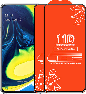 Qyist Edge To Edge Tempered Glass for Samsung Galaxy A80(Pack of 2)