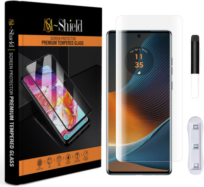 MS-Shield Edge To Edge Tempered Glass for Motorola Edge 50 Fusion, Borderless UV Glass Protection(Pack of 1)
