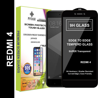 PFOAM Edge To Edge Tempered Glass for Mi Redmi 4(Pack of 1)