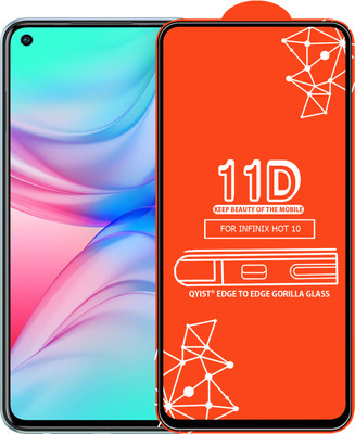 Qyist Edge To Edge Tempered Glass for Infinix Hot 10(Pack of 1)