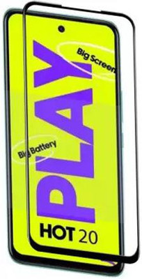VISHZONE Edge To Edge Tempered Glass for INFINIX HOT 20 PLAY(Pack of 1)