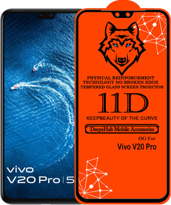 DeepzHub Edge To Edge Tempered Glass for Vivo V20 Pro(Pack of 1)