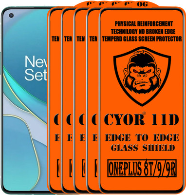 CYOR Edge To Edge Tempered Glass for ONEPLUS 8T(Pack of 5)