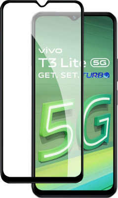 HUPSHY Edge To Edge Tempered Glass for VIVO T3 Lite 5G(Pack of 1)