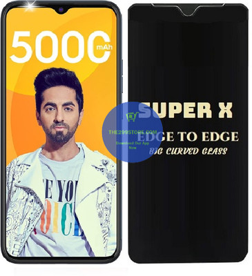 Blate Edge To Edge Tempered Glass for Tecno Spark 5 Air, Super X Edge Glass, Super X Tempered Glass, Super X Screen Protector(Pack of 1)