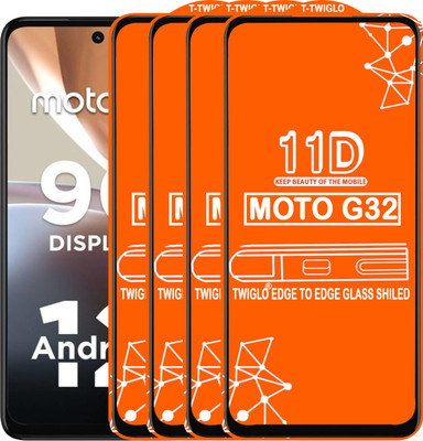 TWIGLO Edge To Edge Tempered Glass for MOTO G32(Pack of 4)