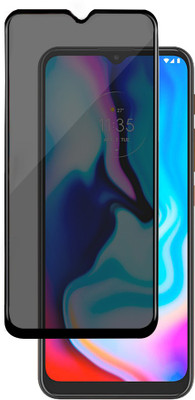 HUPSHY Edge To Edge Tempered Glass for MOTOROLA E7 Plus(Pack of 1)