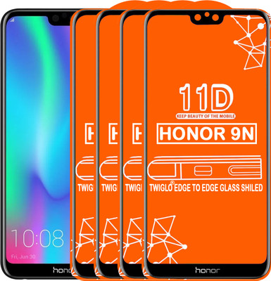 TWIGLO Edge To Edge Tempered Glass for Honor 9N(Pack of 4)