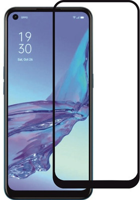 M A ZONE Edge To Edge Tempered Glass for OPPO A32(Pack of 1)