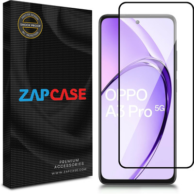 Zapcase Edge To Edge Tempered Glass for Oppo A3 Pro 5G(Pack of 1)
