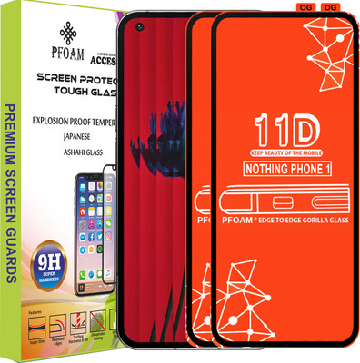 PFOAM Edge To Edge Tempered Glass for NOTHING PHONE 1(Pack of 2)