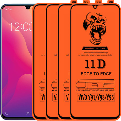 PFOAM Edge To Edge Tempered Glass for VIVO Y95(Pack of 4)