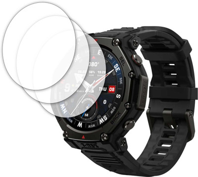 Azqi Edge To Edge Tempered Glass for Amazfit T-Rex 3 Pro(Pack of 3)