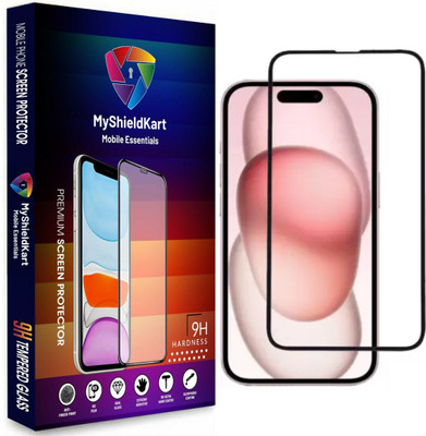 MyShieldKart Edge To Edge Tempered Glass for iPhone 15 Pro Max|iPhone 16 Plus (6.7 Inch)**NeoShield**Millitary Grade-Anti Explosion-Tempered Glass/Full Screen Coverage-Edge to Edge/9H Hardness/With Easy Installation Kit(Pack of 1)