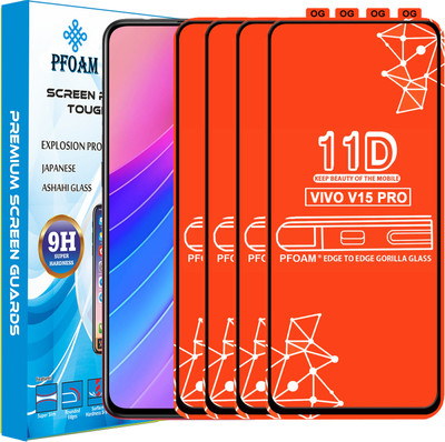 PFOAM Edge To Edge Tempered Glass for VIVO V15 PRO(Pack of 4)