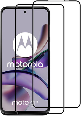 eZell Edge To Edge Tempered Glass for MOTOROLA G13(Pack of 2)