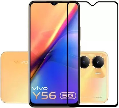 welldesign Edge To Edge Tempered Glass for vivo Y56 5G, Vivo Y56 5G(Pack of 1)