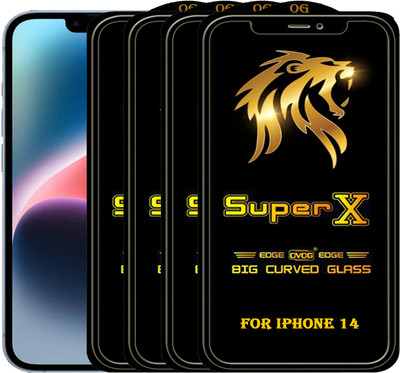 PFOAM Edge To Edge Tempered Glass for APPLE IPHONE 14(Pack of 4)