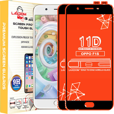 Laxdom Edge To Edge Tempered Glass for Oppo F1s(Pack of 2)