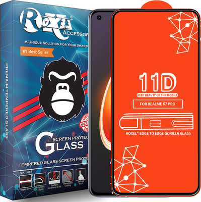 Roxel Edge To Edge Tempered Glass for Realme X7 Pro 5G(Pack of 1)