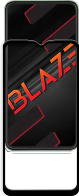 HUPSHY Edge To Edge Tempered Glass for LAVA Blaze(Pack of 1)