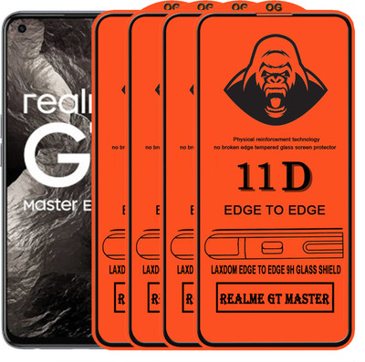 Laxdom Edge To Edge Tempered Glass for REALME GT MASTER(Pack of 4)
