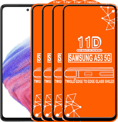 TWIGLO Edge To Edge Tempered Glass for SAMSUNG A53 5G(Pack of 4)