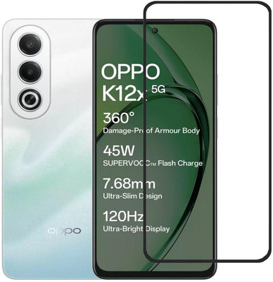 iCopertina Edge To Edge Tempered Glass for OPPO K12x 5G(Pack of 1)