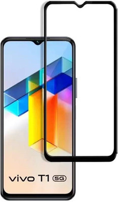 O2MG Edge To Edge Tempered Glass for vivo T1 5G(Pack of 1)