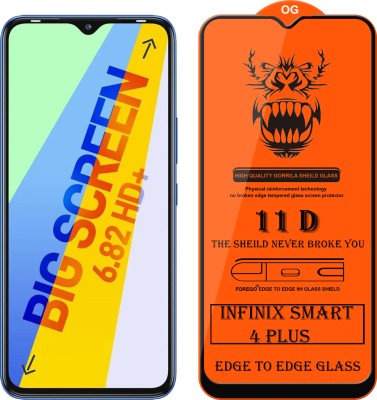 Forego Edge To Edge Tempered Glass for Infinix Smart 4 Plus(Pack of 1)
