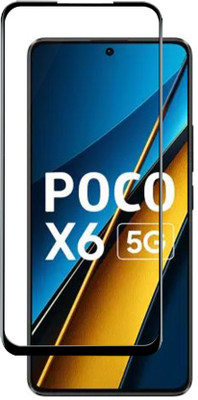 DMJHP Edge To Edge Tempered Glass for Poco X6 5G(Pack of 1)