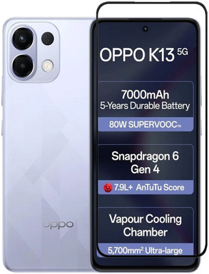 AKSHUD Edge To Edge Tempered Glass for OPPO K13 5G, Oppo K13 5G(Pack of 1)