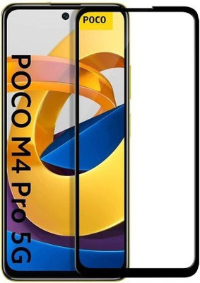 DMJHP Edge To Edge Tempered Glass for POCO M4 PRO 5G(Pack of 1)