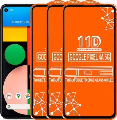 TWIGLO Edge To Edge Tempered Glass for GOOGLE PIXEL 4A 5G(Pack of 3)