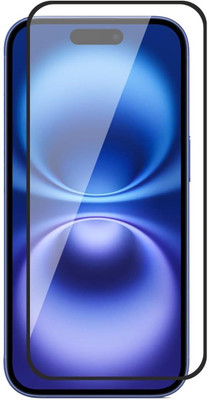 Mobi Edge To Edge Tempered Glass for iPhone 16(Pack of 1)