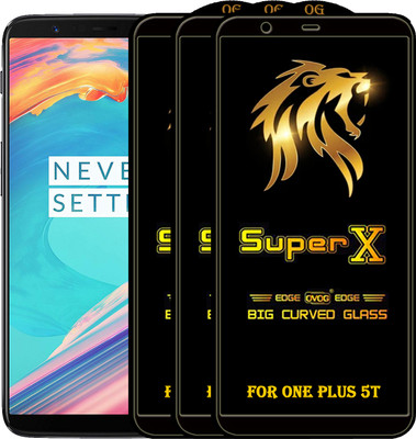 PFOAM Edge To Edge Tempered Glass for OnePlus 5T(Pack of 3)