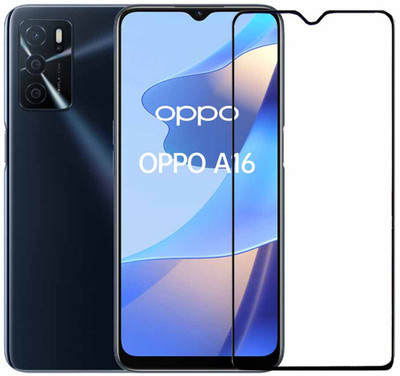 Expromium Edge To Edge Tempered Glass for Oppo A16(Pack of 1)
