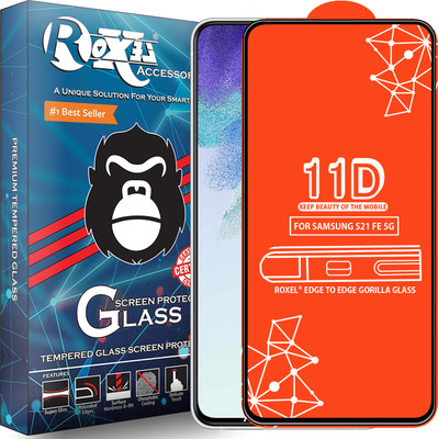 Roxel Edge To Edge Tempered Glass for Samsung Galaxy S21 Fe 5G(Pack of 1)