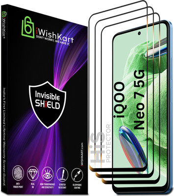 iWishKart Edge To Edge Tempered Glass for iQOO Neo 7, iQOO Neo 7 5G, Neo7, iq gorilla glass(Pack of 3)