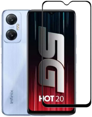 Bodoma Edge To Edge Tempered Glass for infinix Hot 20 5G(Pack of 1)