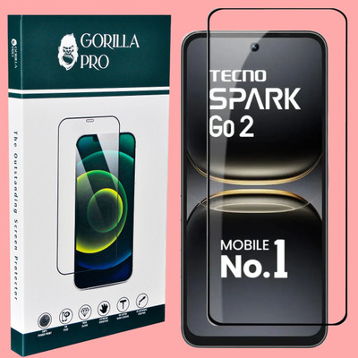 GORILLA PRO Tempered Glass Guard for Tecno-Spark Go 2, Spark Go 2(Pack of 1)