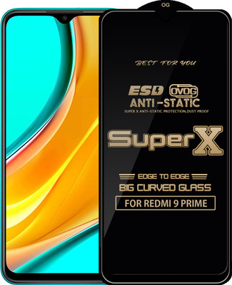 Qyist Edge To Edge Tempered Glass for REDMI 9 PRIME(Pack of 1)