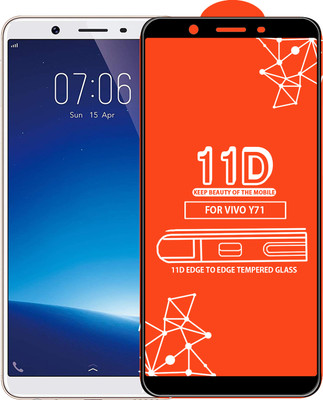 Qyist Edge To Edge Tempered Glass for VIVO Y71(Pack of 1)