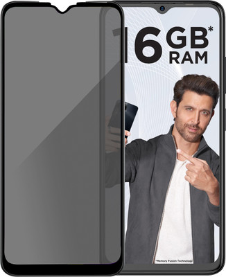 HUPSHY Edge To Edge Tempered Glass for itel S23(Pack of 1)