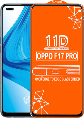 CYOR Edge To Edge Tempered Glass for OPPO F17 PRO(Pack of 1)