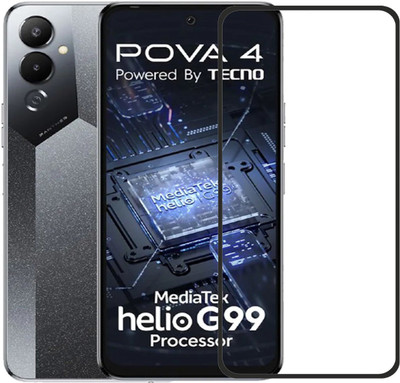 NSTAR Edge To Edge Tempered Glass for Tecno POVA 4(Pack of 1)
