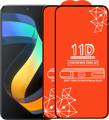 Qyist Edge To Edge Tempered Glass for Infinix Zero 20(Pack of 2)