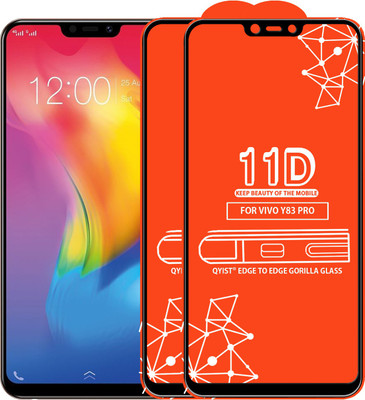 Qyist Edge To Edge Tempered Glass for Vivo Y83 Pro(Pack of 2)