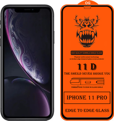 Forego Edge To Edge Tempered Glass for Apple iPhone 11 Pro(Pack of 1)