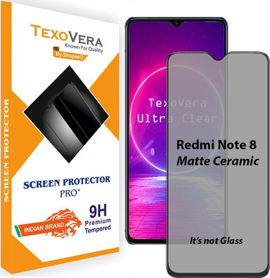 TEXOVERA Edge To Edge Tempered Glass for Xiaomi Redmi Note 8, Redmi Note 8, Matte Protector With camera hole(Pack of 1)